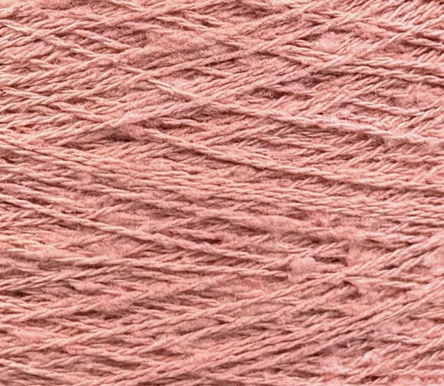 Art. Seta Tweed Bourette – Garn aus 100 % Bouretteseide col. Puderrosa 530 m / 100 g